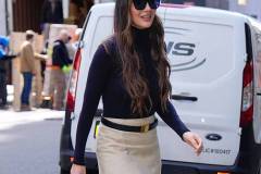NEW YORK, NY - APRIL 1: Olivia Munn is seen on April 1, 2025 in New York City.  (Photo by XNY/Star Max/GC Images)