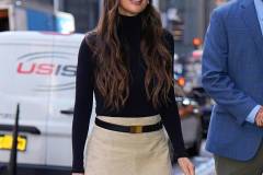 NEW YORK, NY - APRIL 1: Olivia Munn is seen on April 1, 2025 in New York City.  (Photo by XNY/Star Max/GC Images)