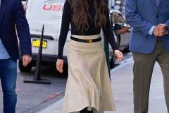 NEW YORK, NY - APRIL 1: Olivia Munn is seen on April 1, 2025 in New York City.  (Photo by XNY/Star Max/GC Images)