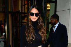 NEW YORK, NEW YORK - APRIL 01: Olivia Munn is seen in midtown on April 01, 2025 in New York City. (Photo by Raymond Hall/GC Images)