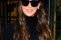 NEW YORK, NEW YORK - APRIL 01: Olivia Munn is seen in midtown on April 01, 2025 in New York City. (Photo by Raymond Hall/GC Images)