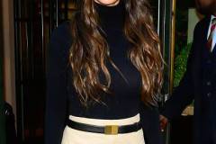 NEW YORK, NEW YORK - APRIL 01: Olivia Munn is seen in midtown on April 01, 2025 in New York City. (Photo by Raymond Hall/GC Images)