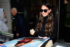 NEW YORK, NEW YORK - APRIL 01: Olivia Munn is seen in midtown on April 01, 2025 in New York City. (Photo by Raymond Hall/GC Images)