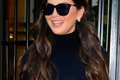 NEW YORK, NEW YORK - APRIL 01: Olivia Munn is seen in midtown on April 01, 2025 in New York City. (Photo by Raymond Hall/GC Images)