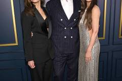 NEW YORK, NEW YORK - APRIL 08: Amanda Peet, Jon Hamm and Olivia Munn attend Apple TV+
