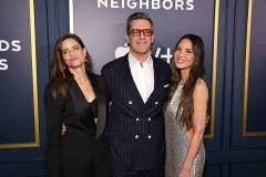 NEW YORK, NEW YORK - APRIL 08: Amanda Peet, Jon Hamm and Olivia Munn attend Apple TV+