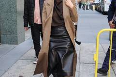 NEW YORK, NY - APRIL 10: Olivia Munn is seen on April 10, 2025 in New York City.  (Photo by Jason Howard/Bauer-Griffin/GC Images)