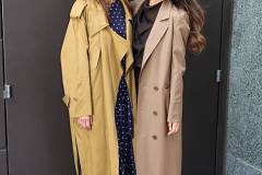 NEW YORK, NY - APRIL 10: Amanda Peet and Olivia Munn are seen at "The View" on April 10, 2025 in New York City.  (Photo by Jason Howard/Bauer-Griffin/GC Images)