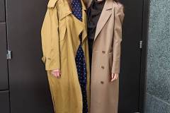NEW YORK, NY - APRIL 10: Amanda Peet and Olivia Munn are seen at "The View" on April 10, 2025 in New York City.  (Photo by Jason Howard/Bauer-Griffin/GC Images)