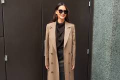 NEW YORK, NY - APRIL 10: Olivia Munn is seen outside "The View" on April 10, 2025 in New York City.  (Photo by Jason Howard/Bauer-Griffin/GC Images)