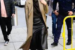 NEW YORK, NEW YORK - APRIL 10:  Olivia Munn is seen outside the "View" on April 10, 2025 in New York City. (Photo by Raymond Hall/GC Images)