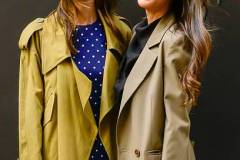 NEW YORK, NEW YORK - APRIL 10: Amanda Peet and Olivia Munn are seen at "The View" on April 10, 2025 in New York City. (Photo by Raymond Hall/GC Images)