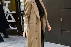 NEW YORK, NEW YORK - APRIL 10: Olivia Munn is seen at "The View" on April 10, 2025 in New York City. (Photo by Raymond Hall/GC Images)