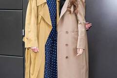 NEW YORK, NEW YORK - APRIL 10: Amanda Peet (L) and Olivia Munn are seen in SoHo on April 10, 2025 in New York City. (Photo by TheStewartofNY/GC Images)