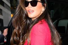 NEW YORK, NEW YORK - APRIL 03: Olivia Munn is seen in Midtown on April 03, 2025 in New York City. (Photo by Raymond Hall/GC Images)