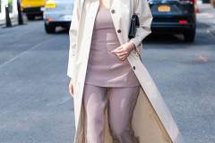 NEW YORK, NEW YORK - APRIL 09: Olivia Munn is seen in Midtown on April 09, 2025 in New York City. (Photo by TheStewartofNY/GC Images)