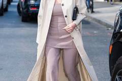 NEW YORK, NEW YORK - APRIL 09: Olivia Munn is seen in Midtown on April 09, 2025 in New York City. (Photo by TheStewartofNY/GC Images)