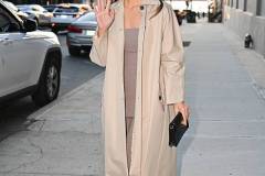 NEW YORK, NEW YORK - APRIL 09: Olivia Munn leaves "The Daily Show" in Midtown West on April 09, 2025 in New York City. (Photo by James Devaney/GC Images)