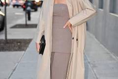 NEW YORK, NEW YORK - APRIL 09: Olivia Munn leaves "The Daily Show" in Midtown West on April 09, 2025 in New York City. (Photo by James Devaney/GC Images)