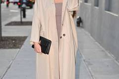 NEW YORK, NEW YORK - APRIL 09: Olivia Munn leaves "The Daily Show" in Midtown West on April 09, 2025 in New York City. (Photo by James Devaney/GC Images)