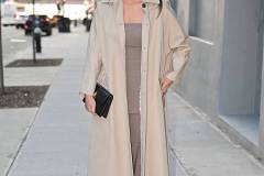 NEW YORK, NEW YORK - APRIL 09: Olivia Munn leaves "The Daily Show" in Midtown West on April 09, 2025 in New York City. (Photo by James Devaney/GC Images)