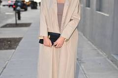 NEW YORK, NEW YORK - APRIL 09: Olivia Munn leaves "The Daily Show" in Midtown West on April 09, 2025 in New York City. (Photo by James Devaney/GC Images)