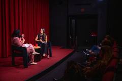 LOS ANGELES, CALIFORNIA - DECEMBER 02: Moderator Jenelle Riley (L) and actress Olivia Munn attend the SAG-AFTRA Foundation Conversations Presents "Your Friends And Neighbors" event at The Meryl Streep Center for Performing Artists on December 02, 2025 in Los Angeles, California. (Photo by Amanda Edwards/Getty Images)