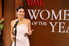 WEST HOLLYWOOD, CALIFORNIA - FEBRUARY 25: Olivia Munn speaks onstage during the TIME Women of the Year Gala at The West Hollywood EDITION on February 25, 2025 in West Hollywood, California. (Photo by Amy Sussman/Getty Images for TIME)