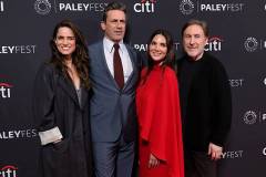 HOLLYWOOD, CALIFORNIA - APRIL 11: (L-R) Amanda Peet, Jon Hamm, Olivia Munn and Jonathan Tropper attend Apple TV's "Your Friends and Neighbors" during 2026 PaleyFest LA at Dolby Theatre on April 11, 2026 in Hollywood, California.  (Photo by Kevin Winter/Getty Images)