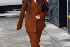 NEW YORK, NEW YORK - FEBRUARY 11: Olivia Munn attends the Proenza Schouler fashion show during New York Fashion Week at 145 Delancey on February 11, 2026 in New York City. (Photo by TheStewartofNY/GC Images)