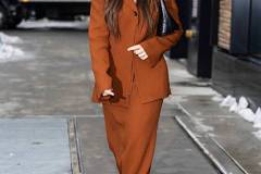 NEW YORK, NEW YORK - FEBRUARY 11: Olivia Munn attends the Proenza Schouler fashion show during New York Fashion Week at 145 Delancey on February 11, 2026 in New York City. (Photo by TheStewartofNY/GC Images)