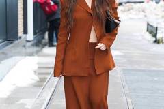 NEW YORK, NEW YORK - FEBRUARY 11: Olivia Munn attends the Proenza Schouler fashion show during New York Fashion Week in the Lower East Side on February 11, 2026 in New York City. (Photo by Aeon/GC Images)