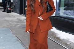 NEW YORK, NEW YORK - FEBRUARY 11: Olivia Munn attends the Proenza Schouler fashion show during New York Fashion Week on Lower East Side on February 11, 2026 in New York City. (Photo by Aeon/GC Images)