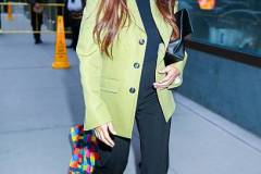 NEW YORK, NEW YORK - MARCH 30: Olivia Munn seen arriving to the Good Morning America on March 30, 2026 in New York City. (Photo by Aeon/GC Images)