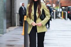 NEW YORK, NEW YORK - MARCH 30: Olivia Munn seen arriving to the Good Morning America on March 30, 2026 in New York City. (Photo by Aeon/GC Images)