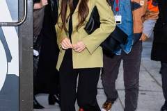 NEW YORK, NEW YORK - MARCH 30: Olivia Munn is seen in Hudson Square on March 30, 2026 in New York City. (Photo by TheStewartofNY/GC Images)