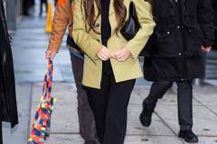 NEW YORK, NEW YORK - MARCH 30: Olivia Munn is seen in Hudson Square on March 30, 2026 in New York City. (Photo by TheStewartofNY/GC Images)