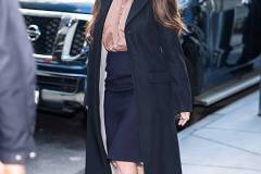 NEW YORK, NEW YORK - MARCH 30: Olivia Munn is seen in Hudson Square on March 30, 2026 in New York City. (Photo by TheStewartofNY/GC Images)