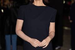 NEW YORK, NEW YORK - FEBRUARY 14: Actress Olivia Munn wears black dress, beige bag outside Khaite on February 14, 2026 in New York City. (Photo by Christian Vierig/Getty Images)
