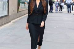 NEW YORK, NY - MARCH 31: Olivia Munn is seen on March 31, 2026 in New York City.  (Photo by Jason Howard/Bauer-Griffin/GC Images)
