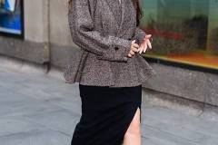 NEW YORK, NEW YORK - MARCH 31: Olivia Munn is seen in Midtown on March 31, 2026 in New York City. (Photo by TheStewartofNY/GC Images)