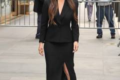 NEW YORK, NEW YORK - MARCH 31: Olivia Munn is seen on March 31, 2026 in New York City. (Photo by Raymond Hall/GC Images)